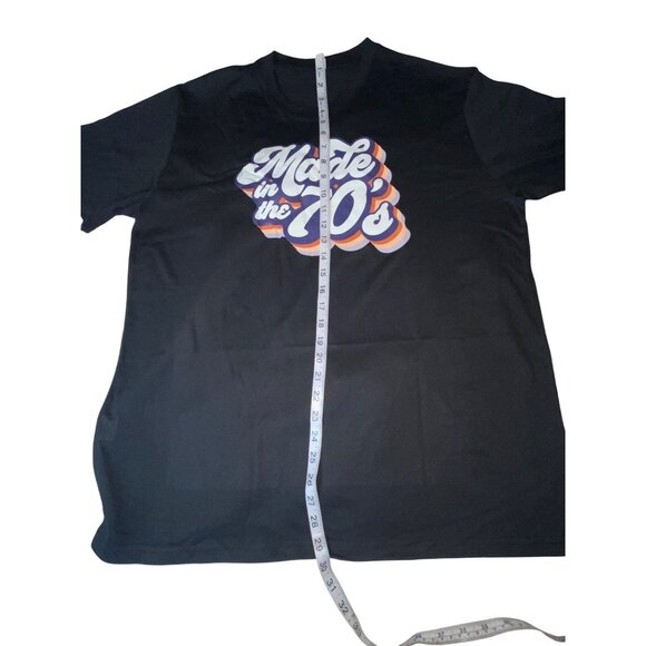 Made In The 70s Retro Graphic T-Shirt XL Black - Picture 4 of 5